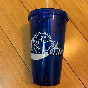 Samford University Bulldogs “Bulldog Days” Straw Tumbler Blue with Straw